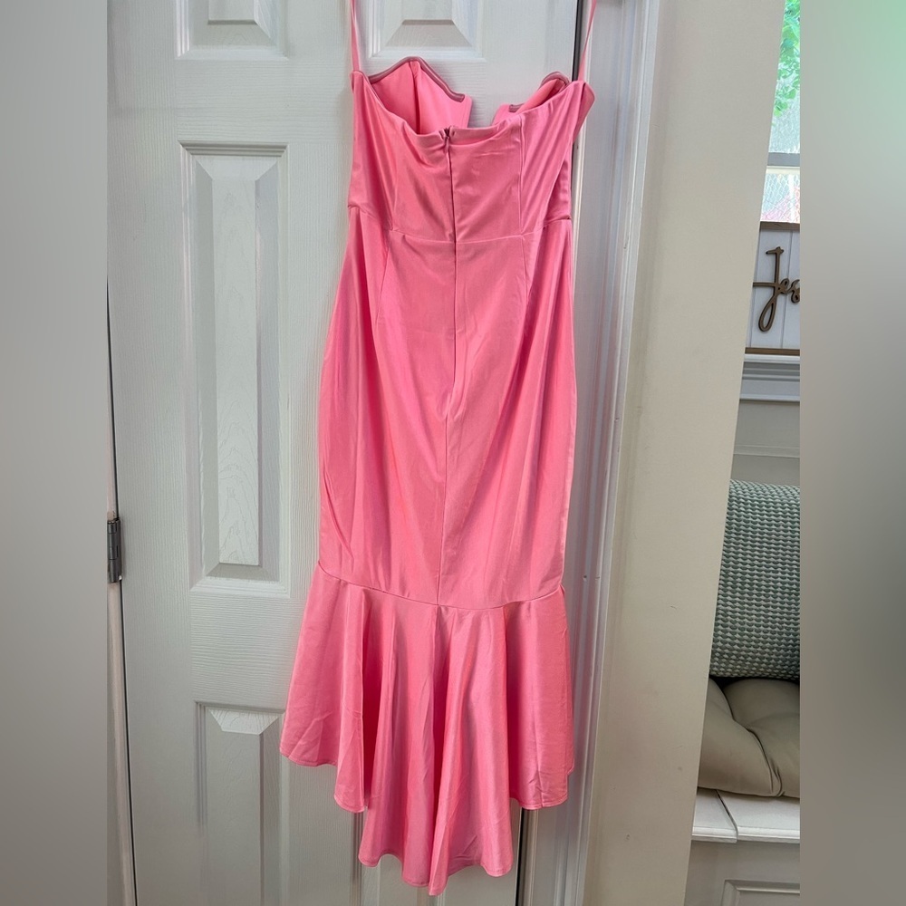 Here comes the sun LET'S DANCE MIDI DRESS PINK size M - Picture 7 of 9